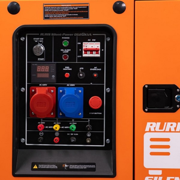 Dyzelinis generatorius Ruris Silent-Power DG20KVA 230/400V 18kW